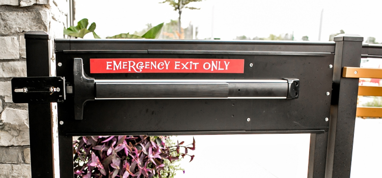emergency push bar installation in Santa Monica
